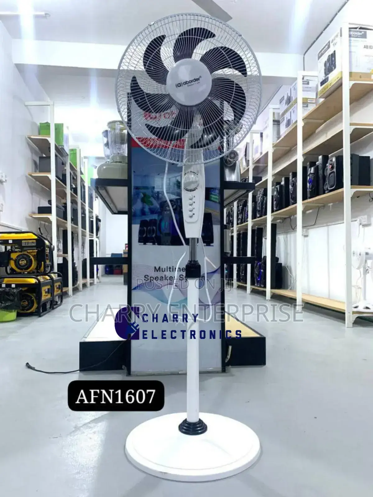 *ABORDER STAND FAN SIZE 16” With 7 Blade/Panga 7 Watt 50