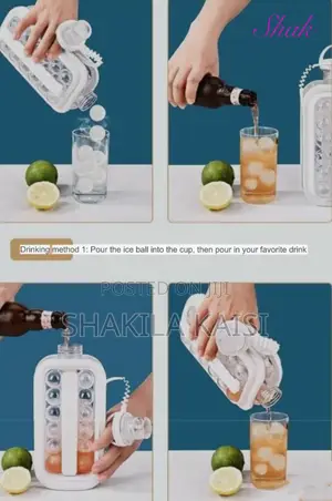 Ice Cube Mold,Ice Cube Tray 2 In 1 Portable Ice Cube Maker