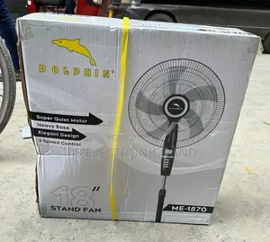 Dolphin Stand Fan Size 18 Ni Imara Sana Pia Inatumia Umeme