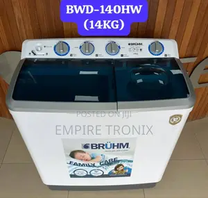 Bruhm 14kg Twin Tub Semi Automatic Washing Machine BWT-140H