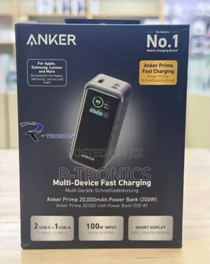 Anker Prime Power Bank 20,000mah Portable Charger 20w Output