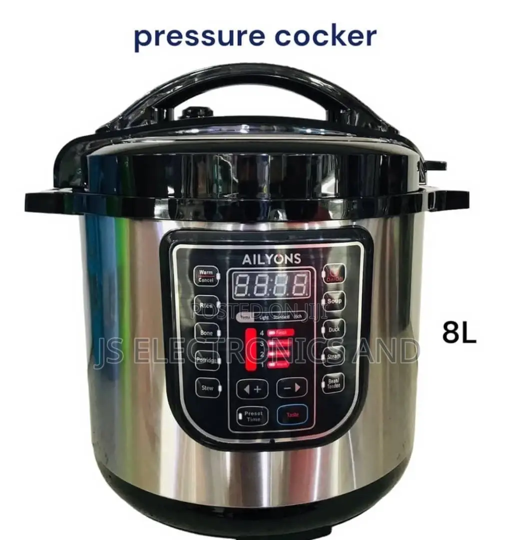 Pressure Cooker 8 Liter Inapika Aina Zote Ya Vyakula