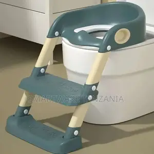 Foldable Portable Potty Chair With Adjustable Height Ladder