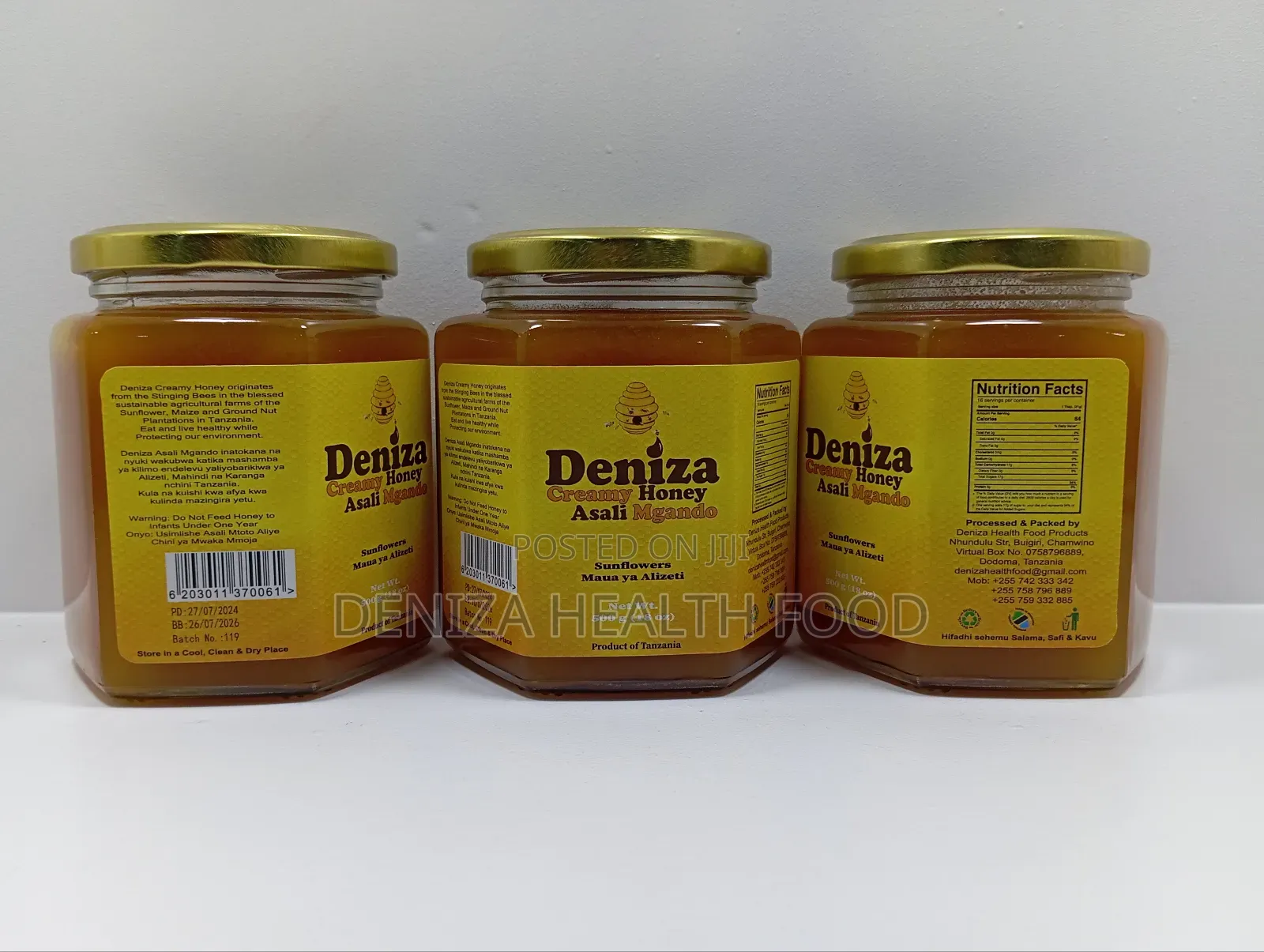 Deniza Creamy Honey 500g (Deniza Asali Mgando 500g)