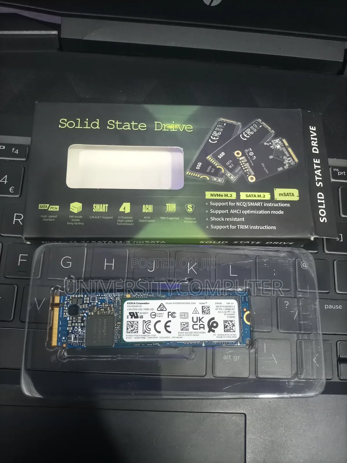 SSD 256 M2 Jino Moja at 60,000/= Tu