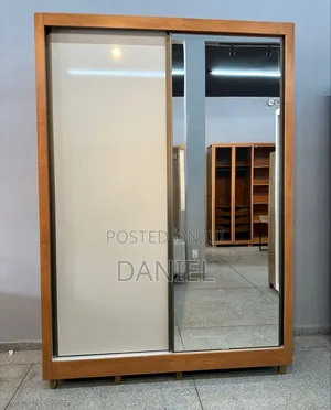 Kabati La Nguo Sliding Doors Kioo Full Multicolored