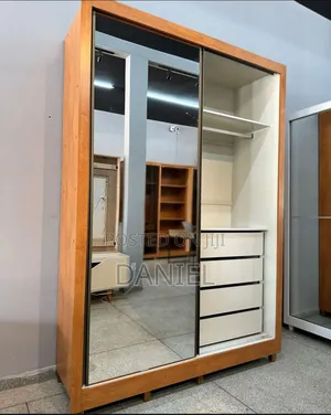 Kabati La Nguo Sliding Doors Kioo Full Multicolored