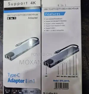 Type C 8 in 1 2 USB 3.0 HDMI Port SD Card Port 2 Type C Po