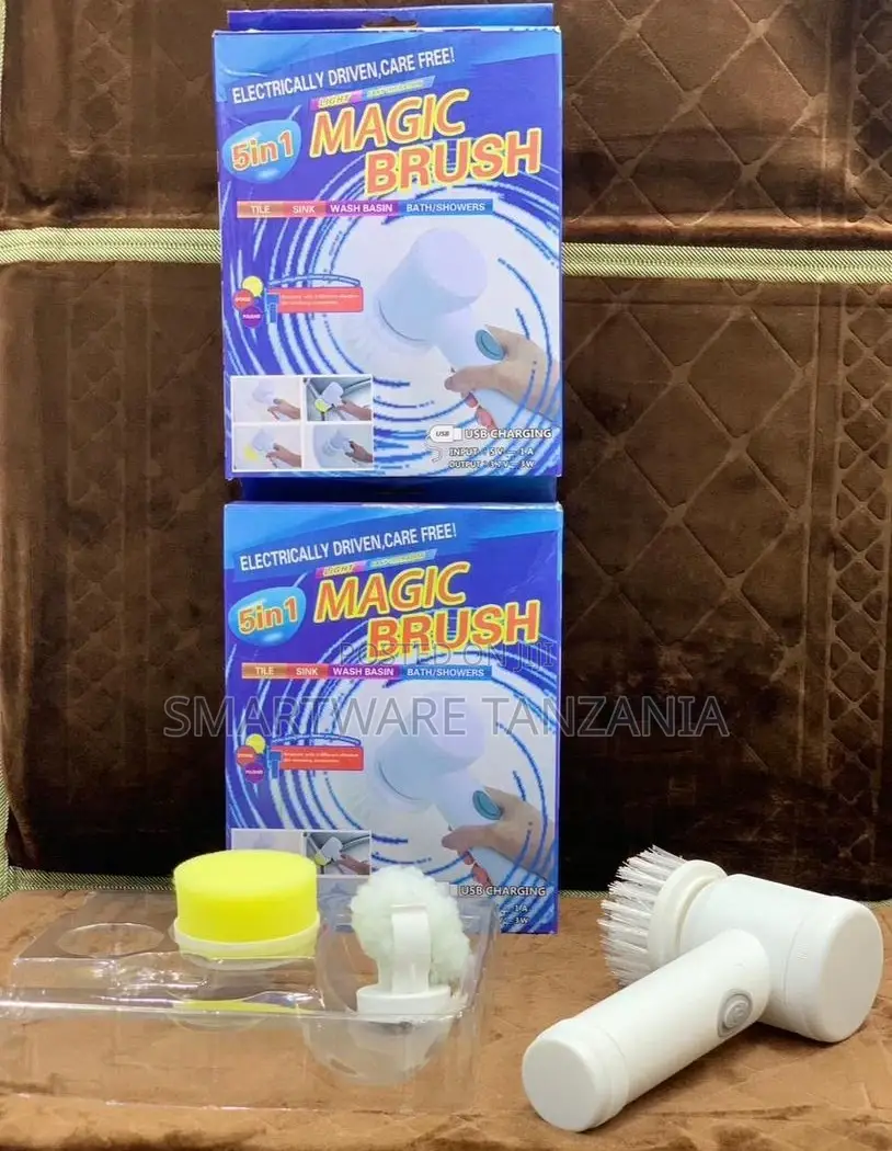 5 in 1 Electric Magic Brush for Cleaning Tub, Tile, Floor