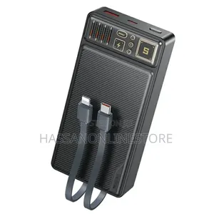 YESIDO YP56 20000mah Power Bank Built-in With Cable