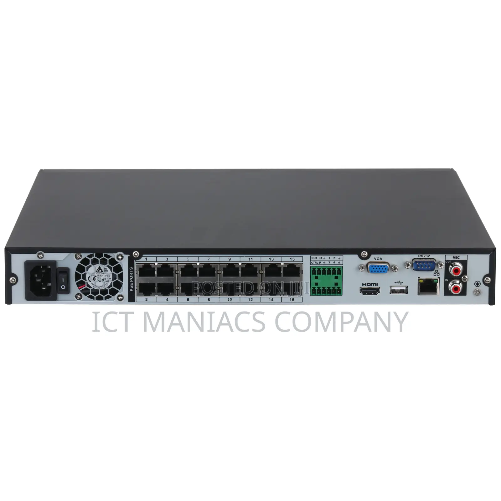 NVR - 16 Channels, 16 Poe, 2hdd