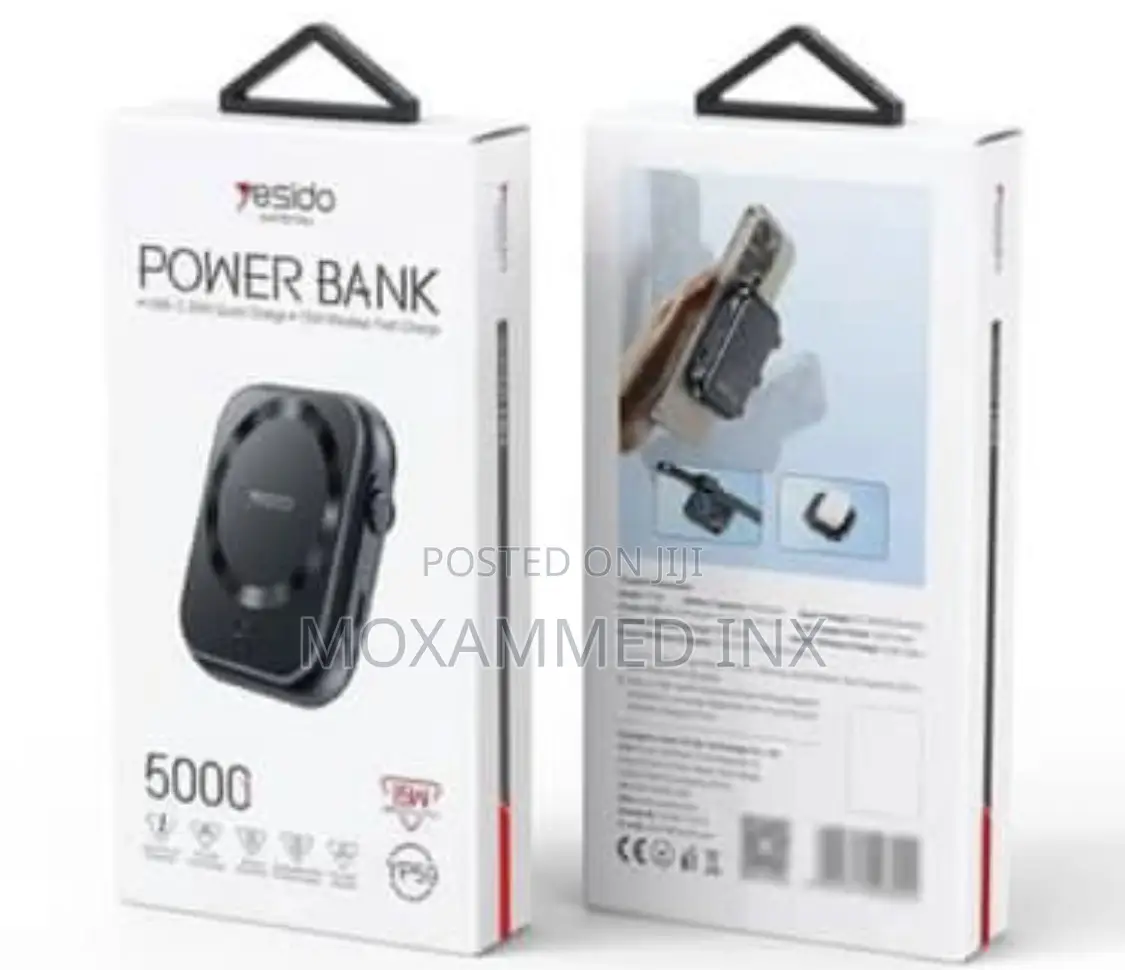 Yesido YP59 15w Powerbank Magsafe Wireless 5000mah Battery
