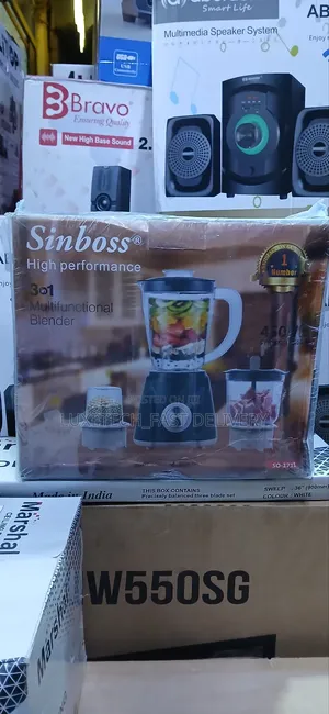 3 in 1 Blender 1.5L With Chopper and Grinder