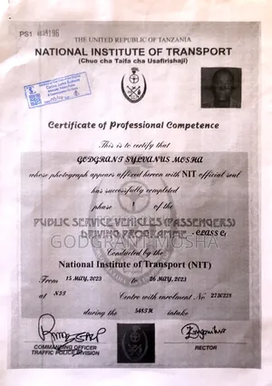 Job Application for Driver Position