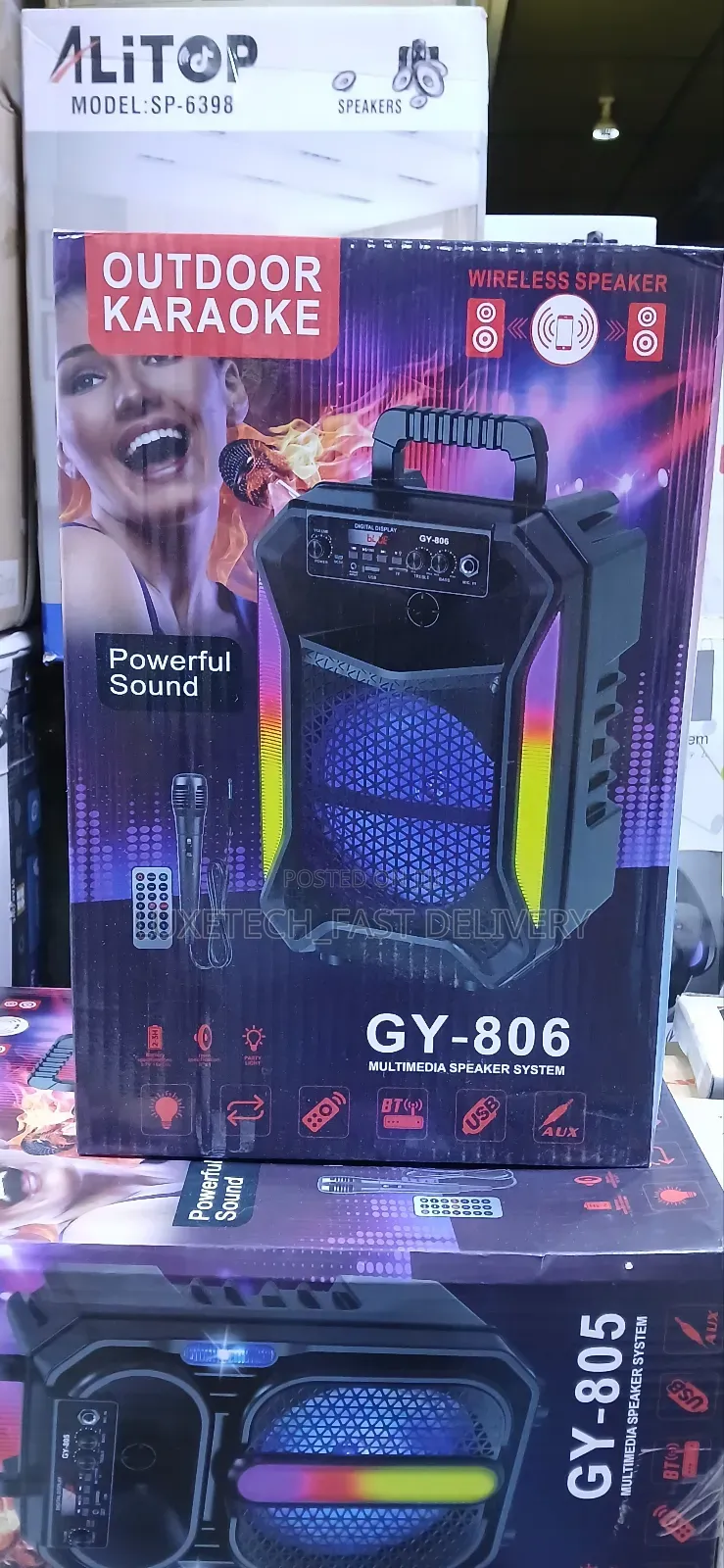 Music Speaker With Mic/Portable Wireless Speaker With Mic