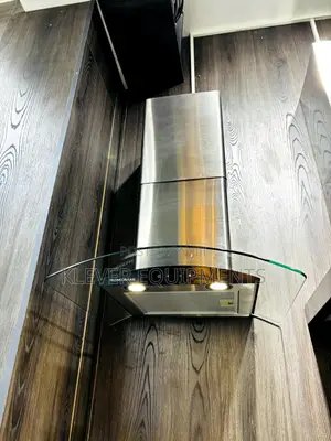 HOMEBASE Curved Glass Canopy 60cm RANGEHOOD