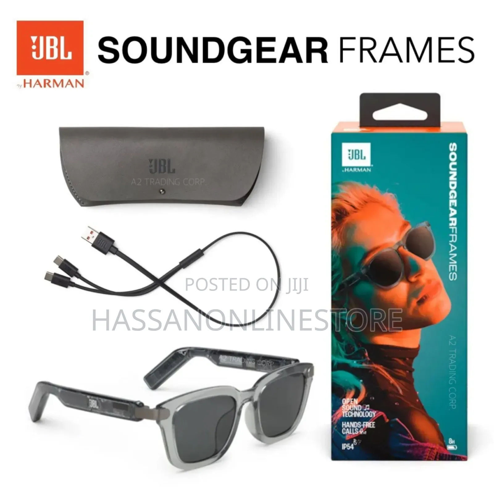 JBL Soundgear Frames Audio Glasses – Onyx