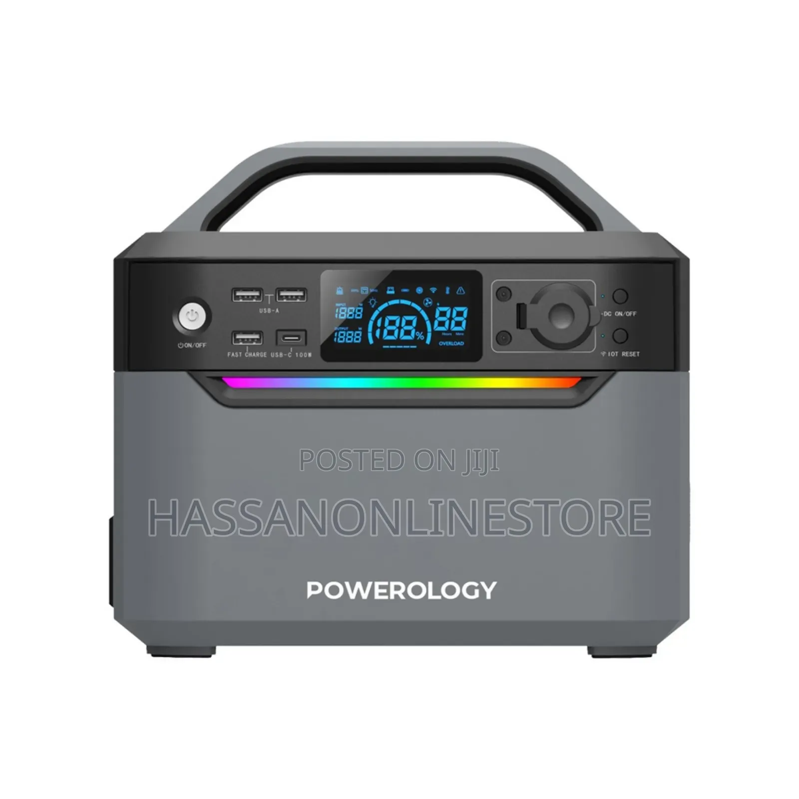 Powerology 120000mah Portable Power Generator 600W