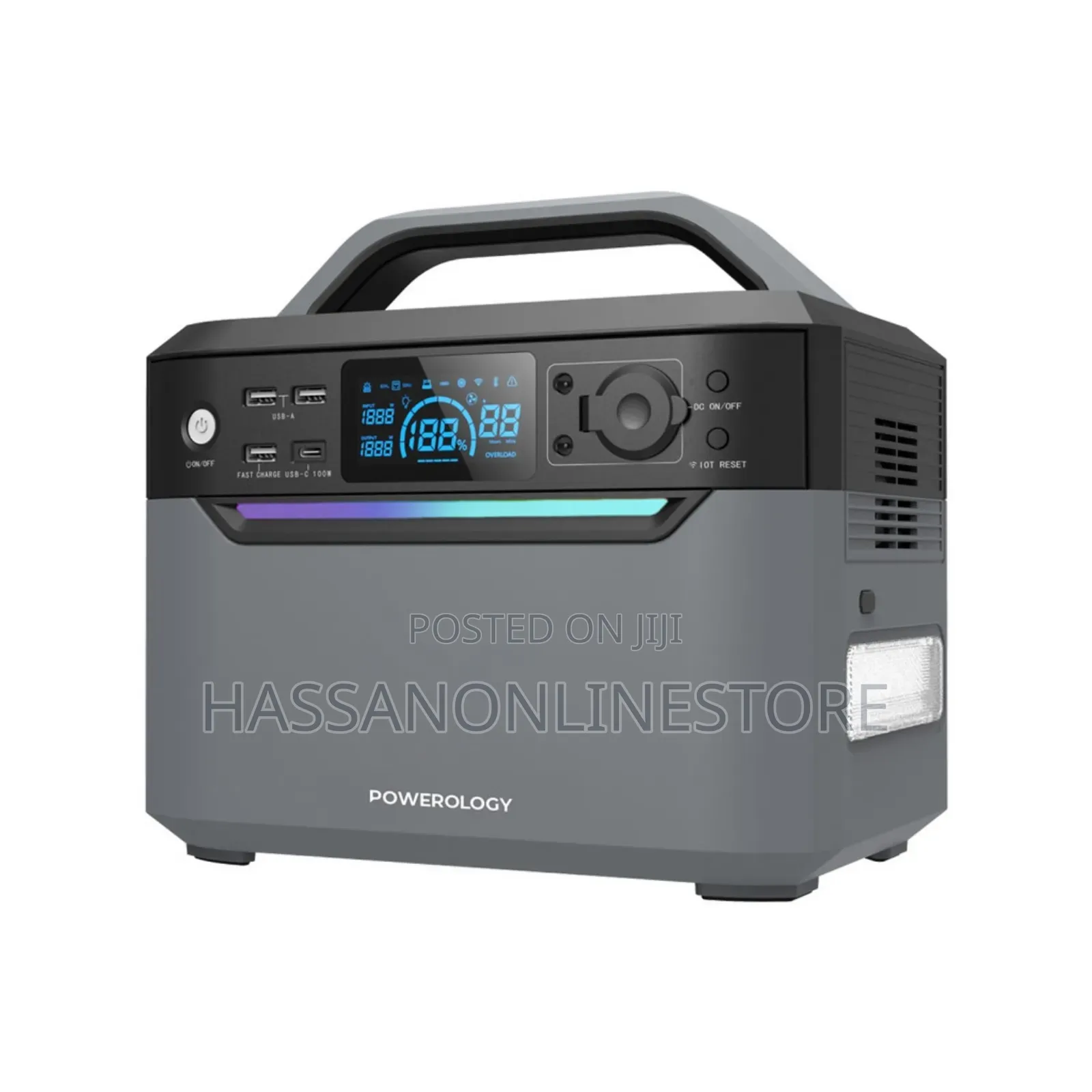 Powerology 120000mah Portable Power Generator 600W