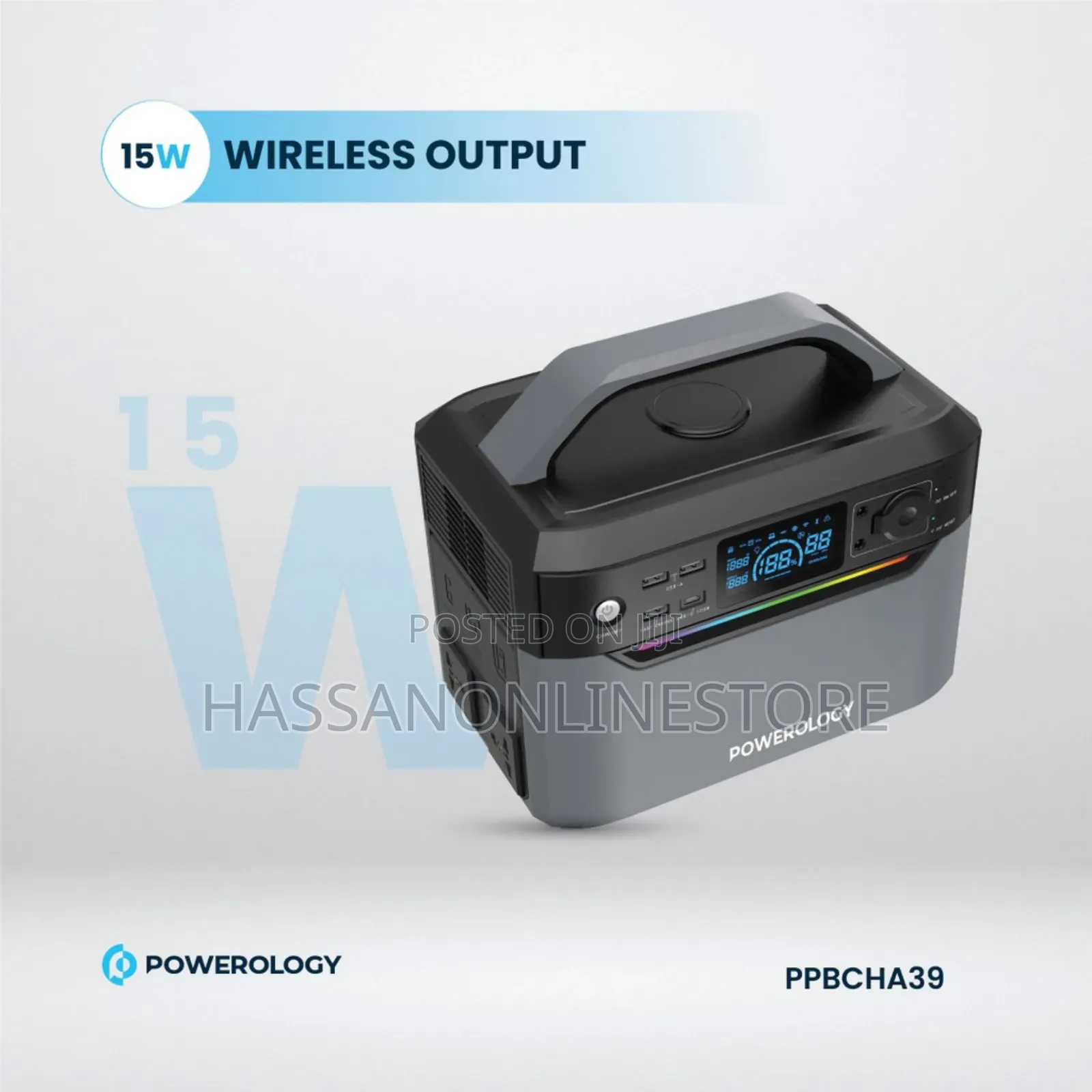 Powerology 120000mah Portable Power Generator 600W