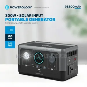 Powerology Portable Power Generator 76800mah 300W - Black