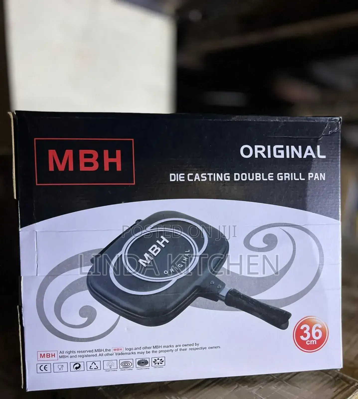 MBH Die Casting Double Grill Pan 36cm