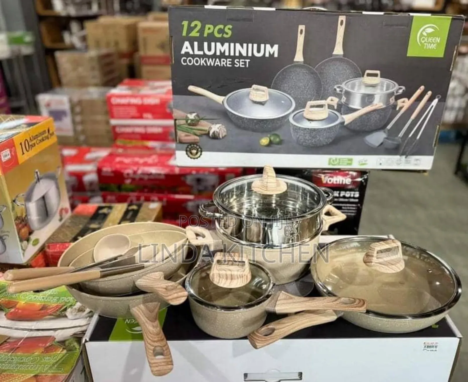 Aluminum Cookware Set 12pcs