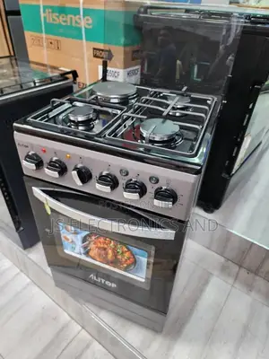 Alitop Jiko Plate 3 Gesi Plate Moja Umeme Na Oven 50x50cm