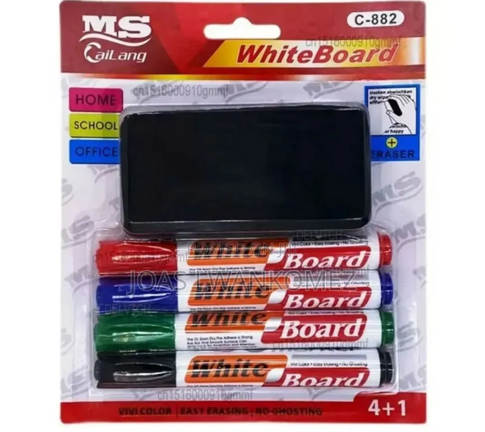 White Board Marker and Eraser