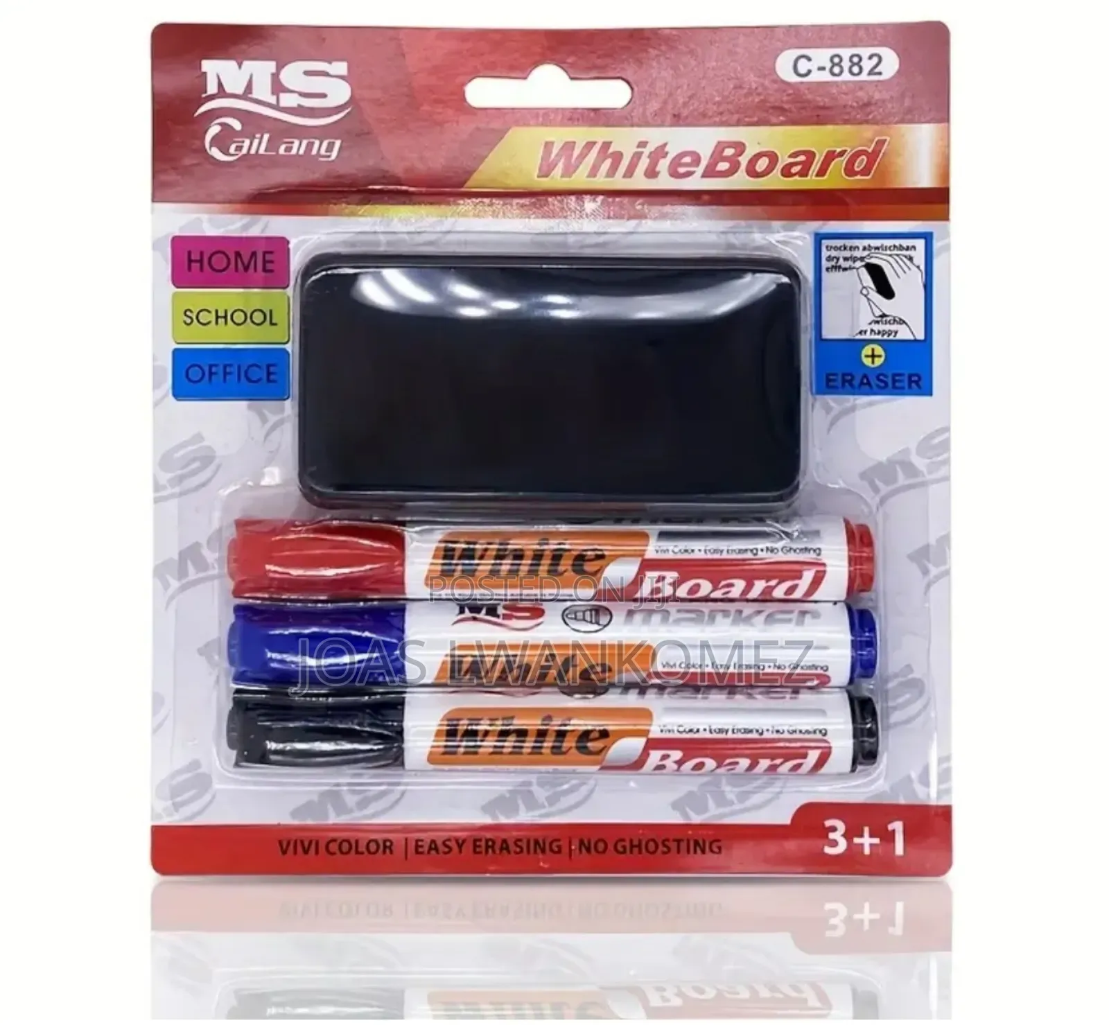 White Board Marker and Eraser