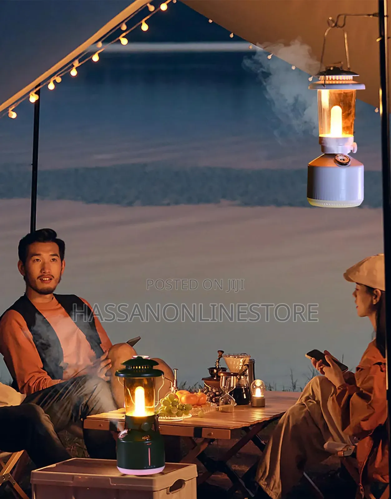 Humidifier Vintage Lantern With Lamp Aromatherapy Diffuser