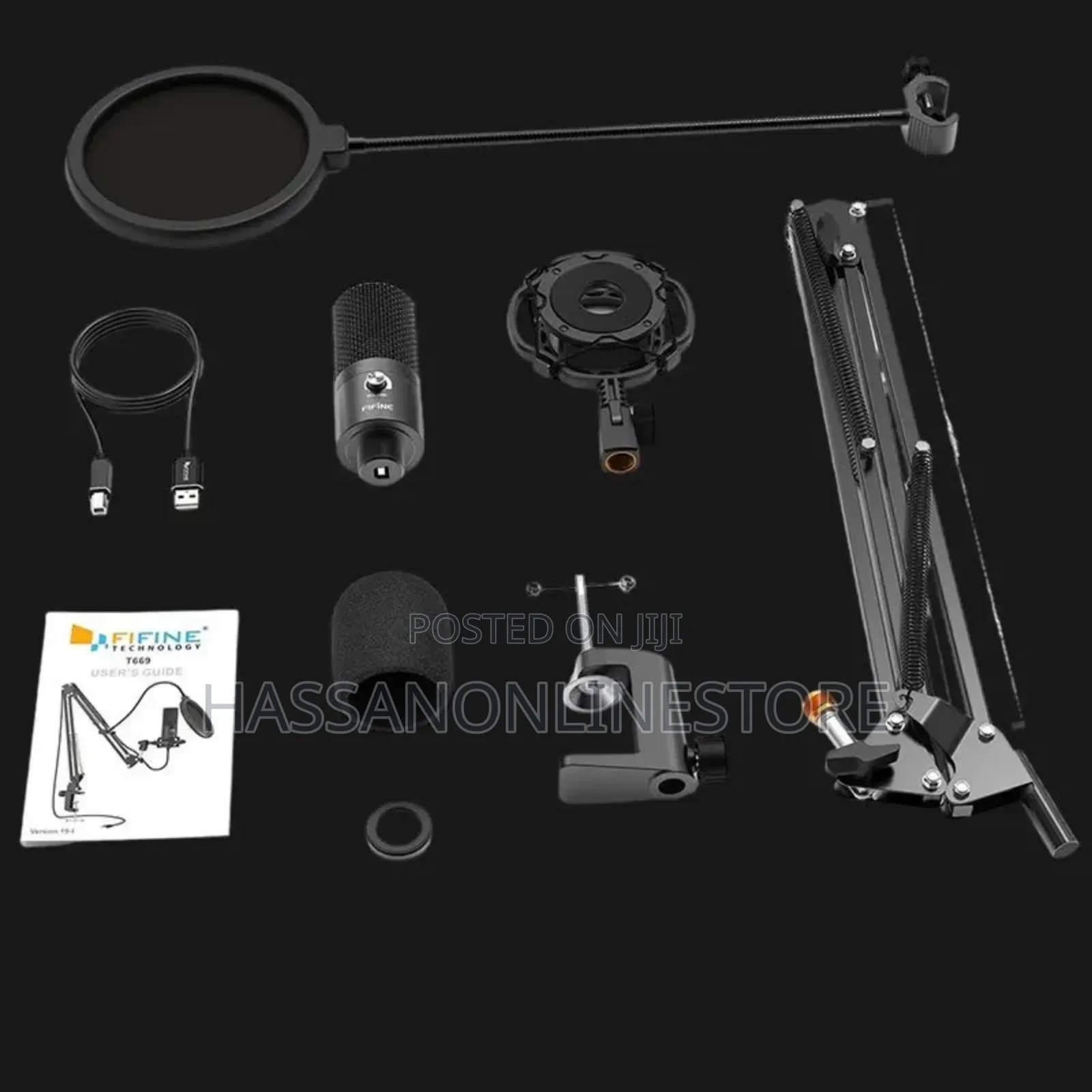 Fifine T669 Pro 3 RGB Gaming Microphone + Stand