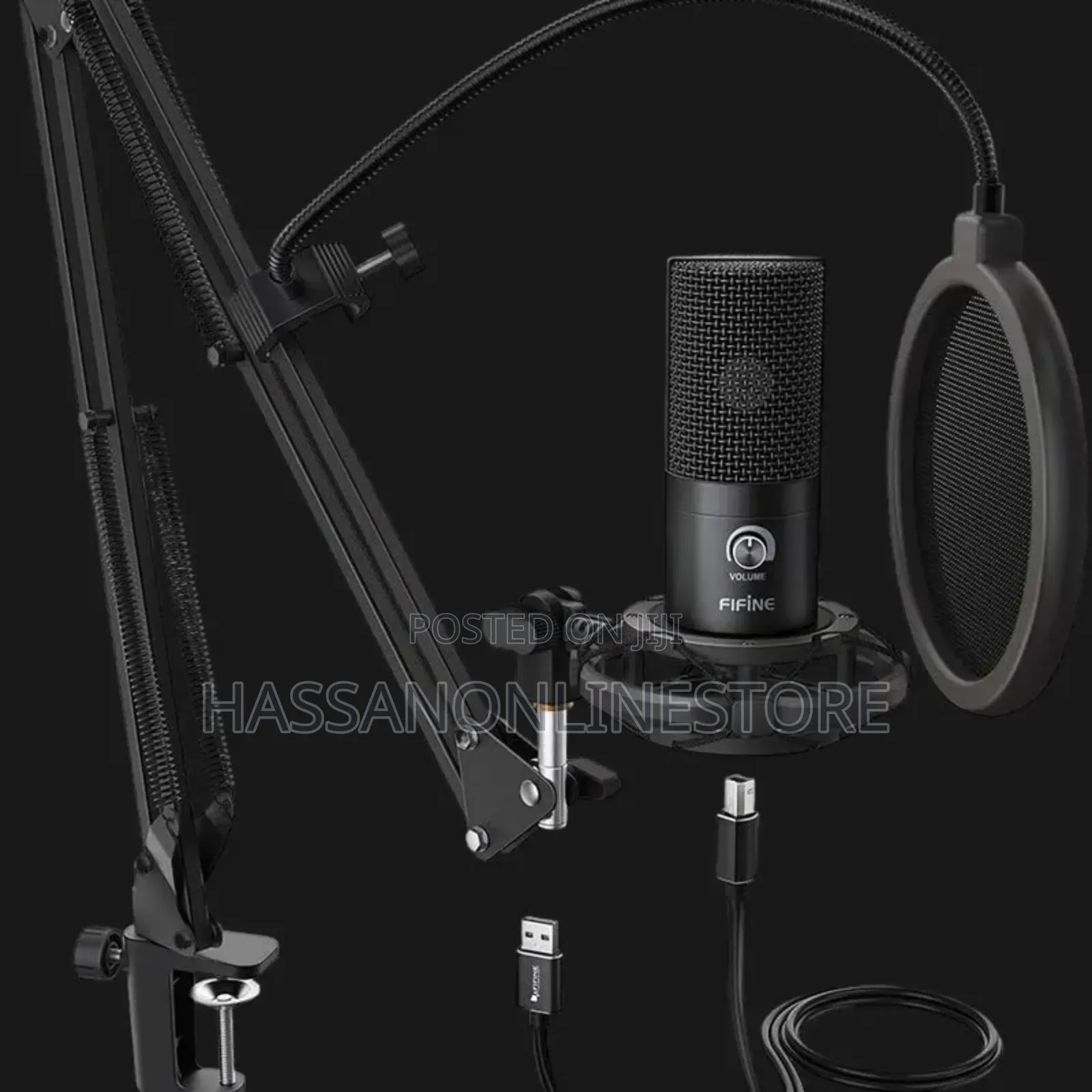 Fifine T669 Pro 3 RGB Gaming Microphone + Stand