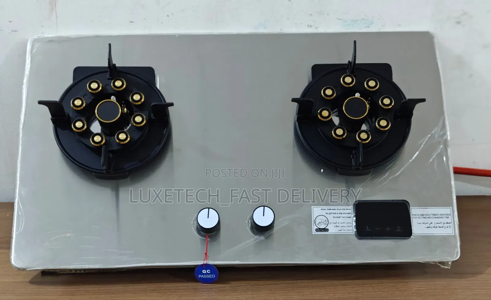 Mr Uk Gas Hob 2 Burners With Timer