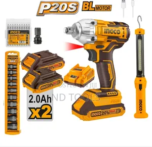 Ingco Cosli123011 1/2" Cordless Impact Wrench 20v