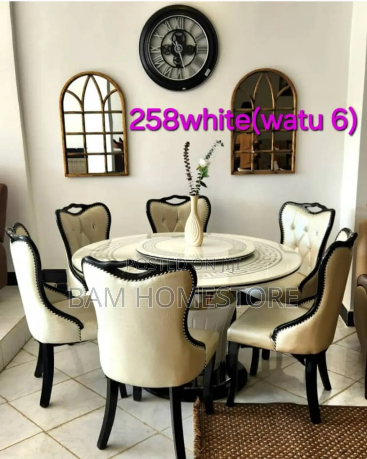 Dinning Set With Rotatable Table