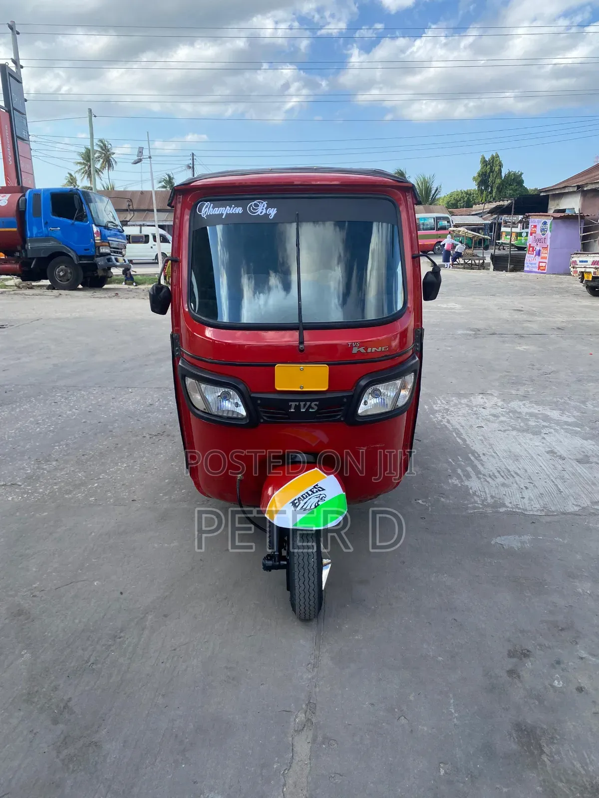 TVS King Deluxe Plus iTouch Start 2024 Red