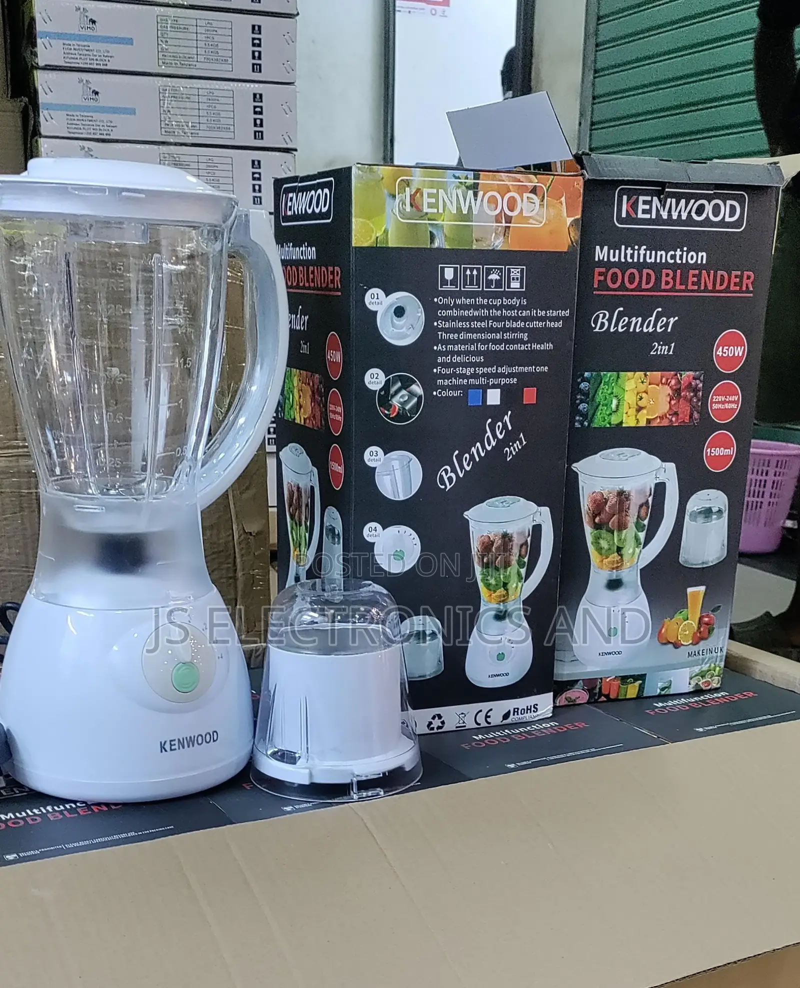 Blender KENWOOD 1.5L ( 2 IN 1) 450W 1 Year Warranty Ni Imara