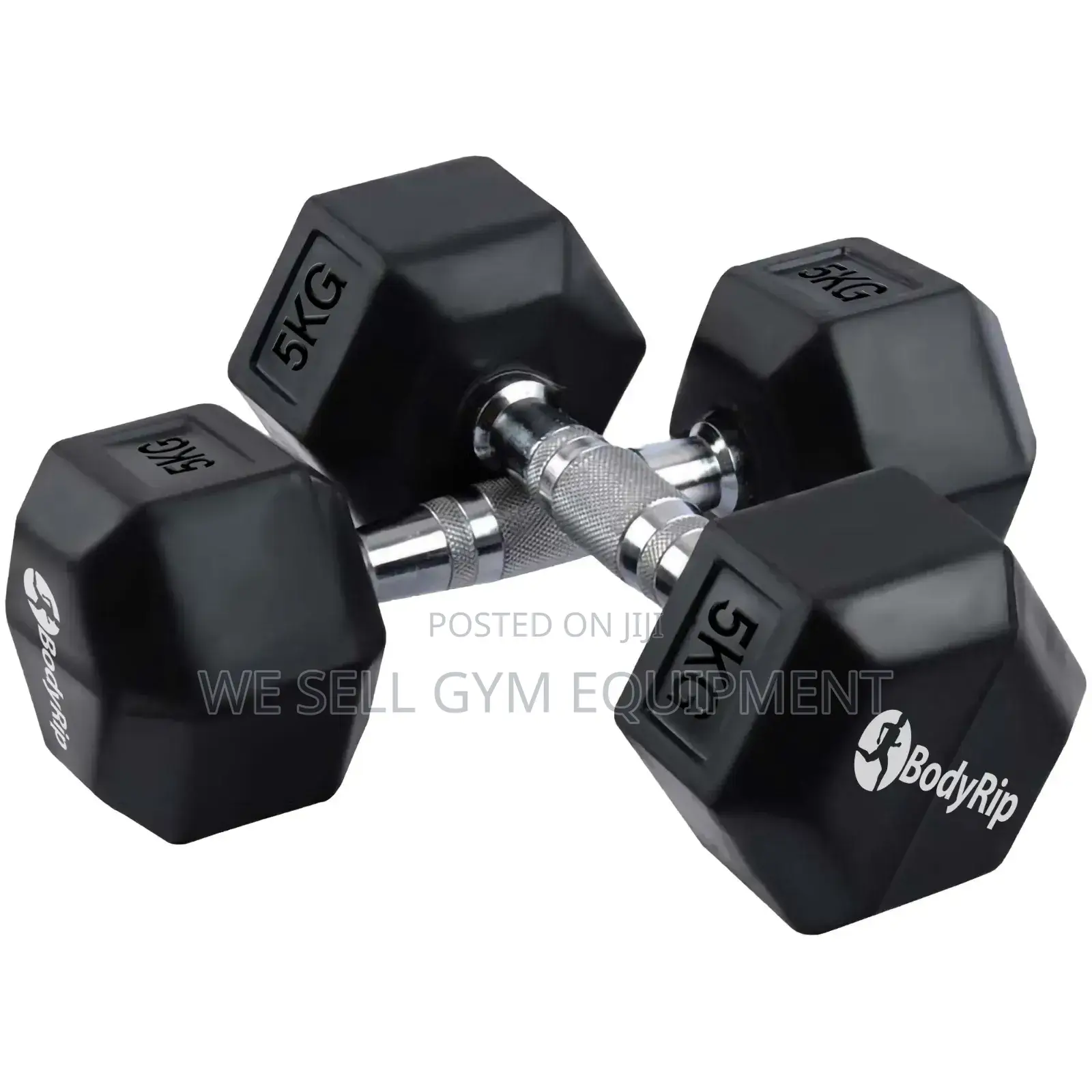 Hexagon Rubber Dumbbelles Weight