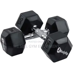 Hexagon Rubber Dumbbelles Weight