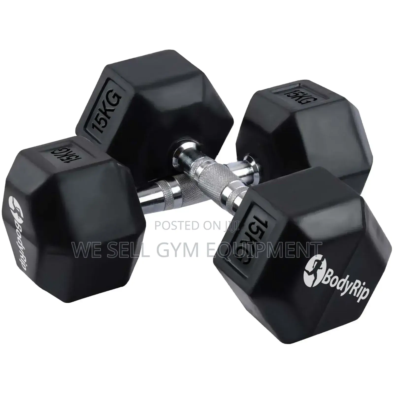 Hexagon Rubber Dumbbelles Weight