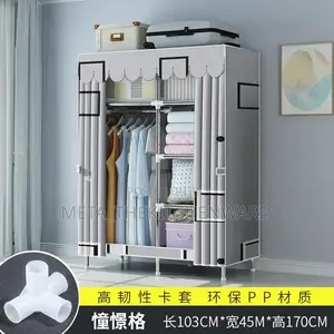 Wardrobe Strong Iron 2 Door (Kabati Ya Chuma Milango 2,3,3)
