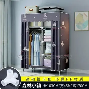 Wardrobe Strong Iron 2 Door (Kabati Ya Chuma Milango 2,3,3)