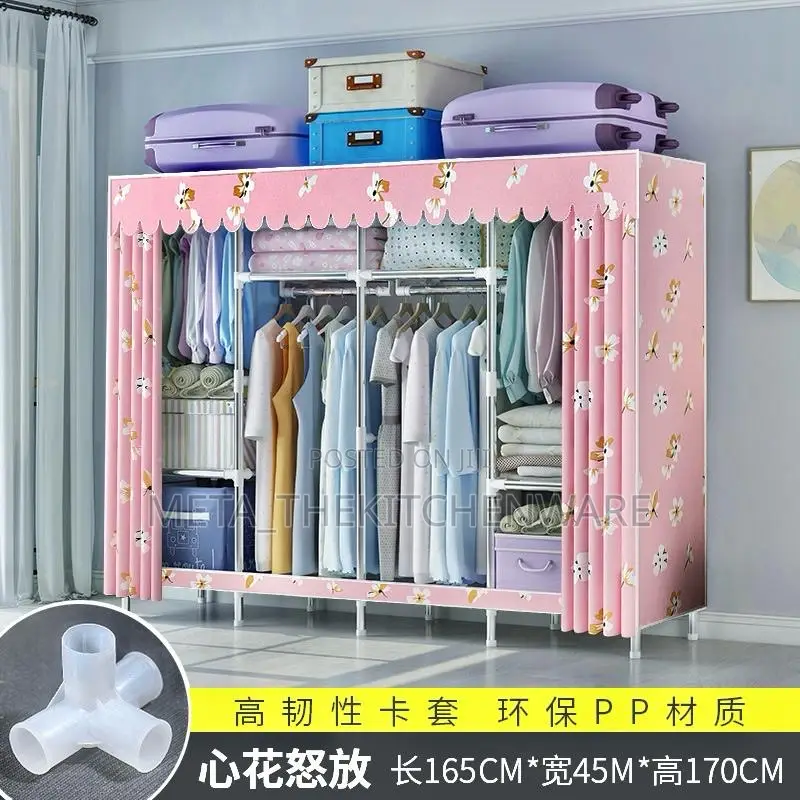 Wardrobe Strong Iron 2 Door (Kabati Ya Chuma Milango 2,3,3)
