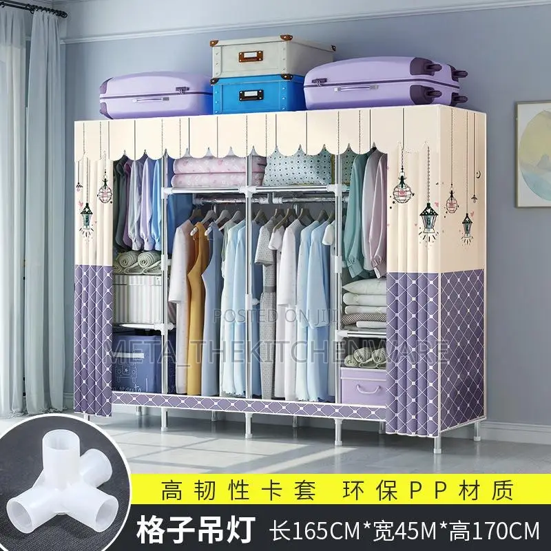 Wardrobe Strong Iron 2 Door (Kabati Ya Chuma Milango 2,3,3)