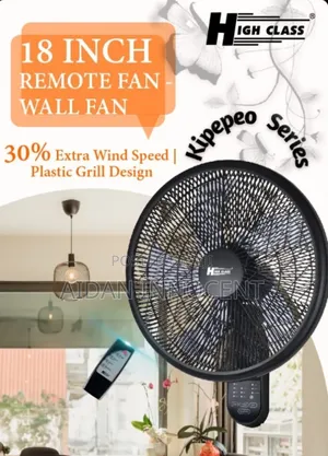Remote Wall Fan High Class 18