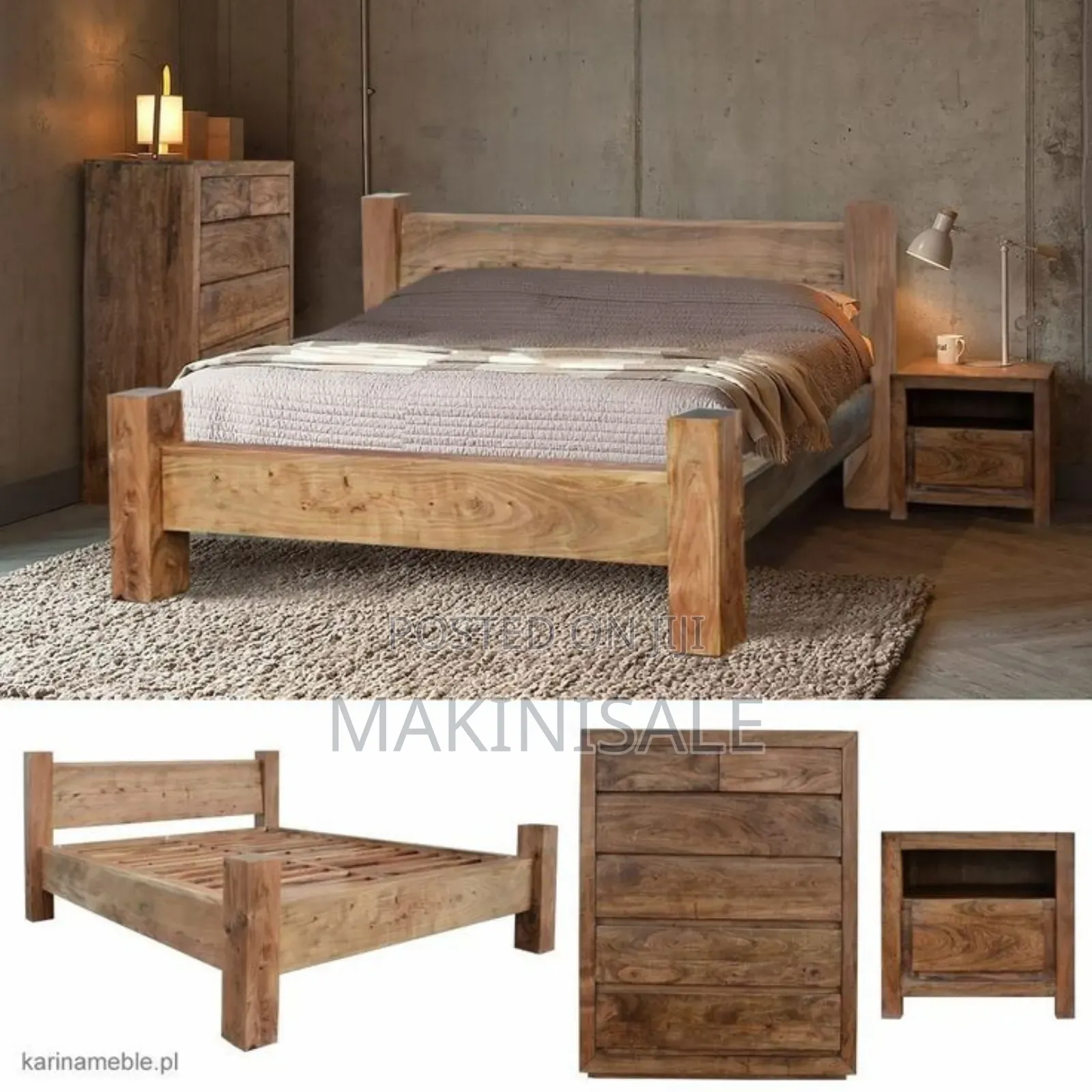 Only Bed Queen Size
