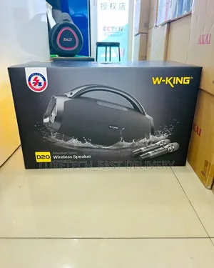 W-King D20 Partybox Speaker With 2 Mics
