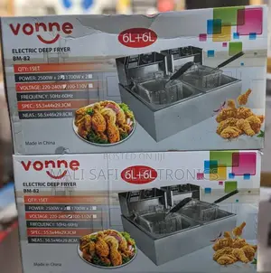 Vonne Deep Fryer Double