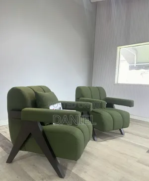 Sofa Arm Chair Mbili Rangi Ya Kijani